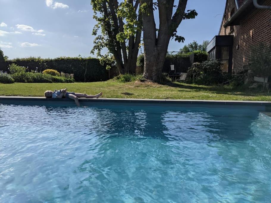Ferme De Caractere Avec Piscine Et Cheminee Vila Sainghin-en-Mélantois Exterior foto